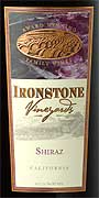 Ironstone Shiraz 2002 Front Label