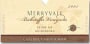 Merryvale Beckstoffer Vineyard Clone Six Cabernet Sauvignon 2001 Front Label