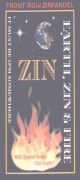 * Earth Zin & Fire Front Row Zinfandel 2003 Front Label