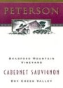 Peterson Bradford Mountain Cabernet Sauvignon 1996 Front Label