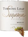 Turning Leaf Coastal Reserve Merlot 2002 Front Label