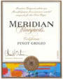 Meridian Pinot Grigio 2003 Front Label