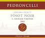 Pedroncelli Frank Johnson Vineyard Pinot Noir 2002 Front Label