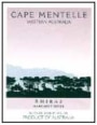 Cape Mentelle Margaret River Shiraz 2001 Front Label