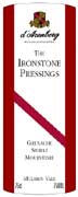 d'Arenberg The Ironstone Pressings GSM 2002 Front Label
