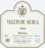 Bodegas Murua Veguin de Murua 1994 Front Label