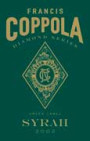 Francis Ford Coppola Diamond Collection Syrah 2002 Front Label