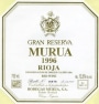 Bodegas Murua Gran Reserva 1996 Front Label