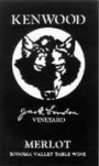 Kenwood Jack London Vineyard Merlot 2001 Front Label