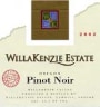 WillaKenzie Estate Willamette Valley Pinot Noir 2002 Front Label