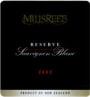 Mills Reef Reserve Sauvignon Blanc 2003 Front Label