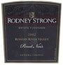 Rodney Strong Estate Pinot Noir 2002 Front Label