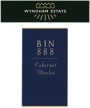 Wyndham Bin 888 Cabernet Merlot 2002 Front Label