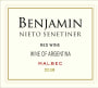 Nieto Senetiner Benjamin Malbec 2008 Front Label