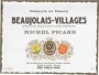 M. Picard Beaujolais-Villages 2002 Front Label