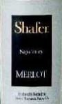 Shafer Napa Valley Merlot 2002 Front Label