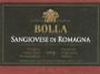 Bolla Sangiovese 1998 Front Label