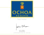Ochoa Reserva Tinto 2006 Front Label