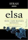 Elsa Bianchi Syrah 2003 Front Label