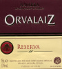 Bodegas Orvalaiz Orvalaiz Reserva 2007 Front Label