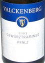 Valckenberg Gewurztraminer Pfalz QbA 2003 Front Label