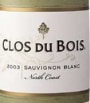 Clos du Bois Sauvignon Blanc 2003 Front Label