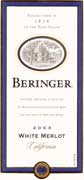 Beringer White Merlot 2003 Front Label