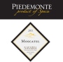 Piedemonte Moscatel 2011 Front Label