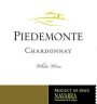 Piedemonte Chardonnay 2012 Front Label