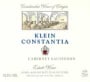 Klein Constantia Cabernet Sauvignon 2000 Front Label