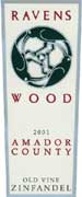 Ravenswood Amador County Zinfandel 2001 Front Label