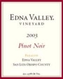 Edna Valley Vineyard Pinot Noir 2003 Front Label