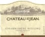 Chateau St. Jean Johannisberg Riesling 1997 Front Label