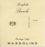 Massolino Barolo Parafada 2000 Front Label