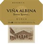 Bodegas Riojanas Vina Albina Reserva 2009 Front Label