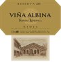Bodegas Riojanas Vina Albina Reserva 2005 Front Label