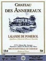 Chateau des Annereaux  2001 Front Label