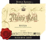 Bodegas Riojanas Monte Real Rioja Reserva 2010 Front Label