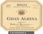 Bodegas Riojanas Gran Albina Vendimia 2004 Front Label