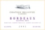 Chateau Bellevue Claribes Bordeaux Sainte Foy 2003 Front Label