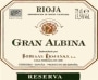 Bodegas Riojanas Gran Albina Reserva 2007 Front Label