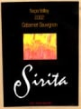 Sirita Cabernet Sauvignon 2002 Front Label