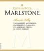 Clos du Bois Marlstone 2001 Front Label