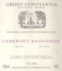 Groot Constantia Cabernet Sauvignon 2001 Front Label