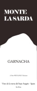 Bodegas Sierra de Guara Monte La Sarda Garnacha 2013 Front Label