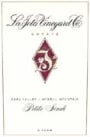 La Jota Howell Mountain Petite Sirah 2001 Front Label