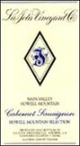 La Jota Howell Mountain Cabernet Sauvignon 2001 Front Label