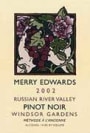 Merry Edwards Windsor Gardens Pinot Noir 2002 Front Label