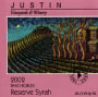 Justin Reserve Syrah 2002 Front Label