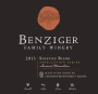 Benziger Appellation Series Solstice Blend 2013 Front Label